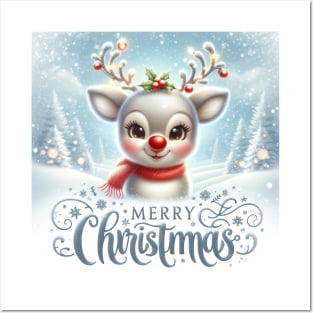 Merry Christmas From Rudolph Posters and Art